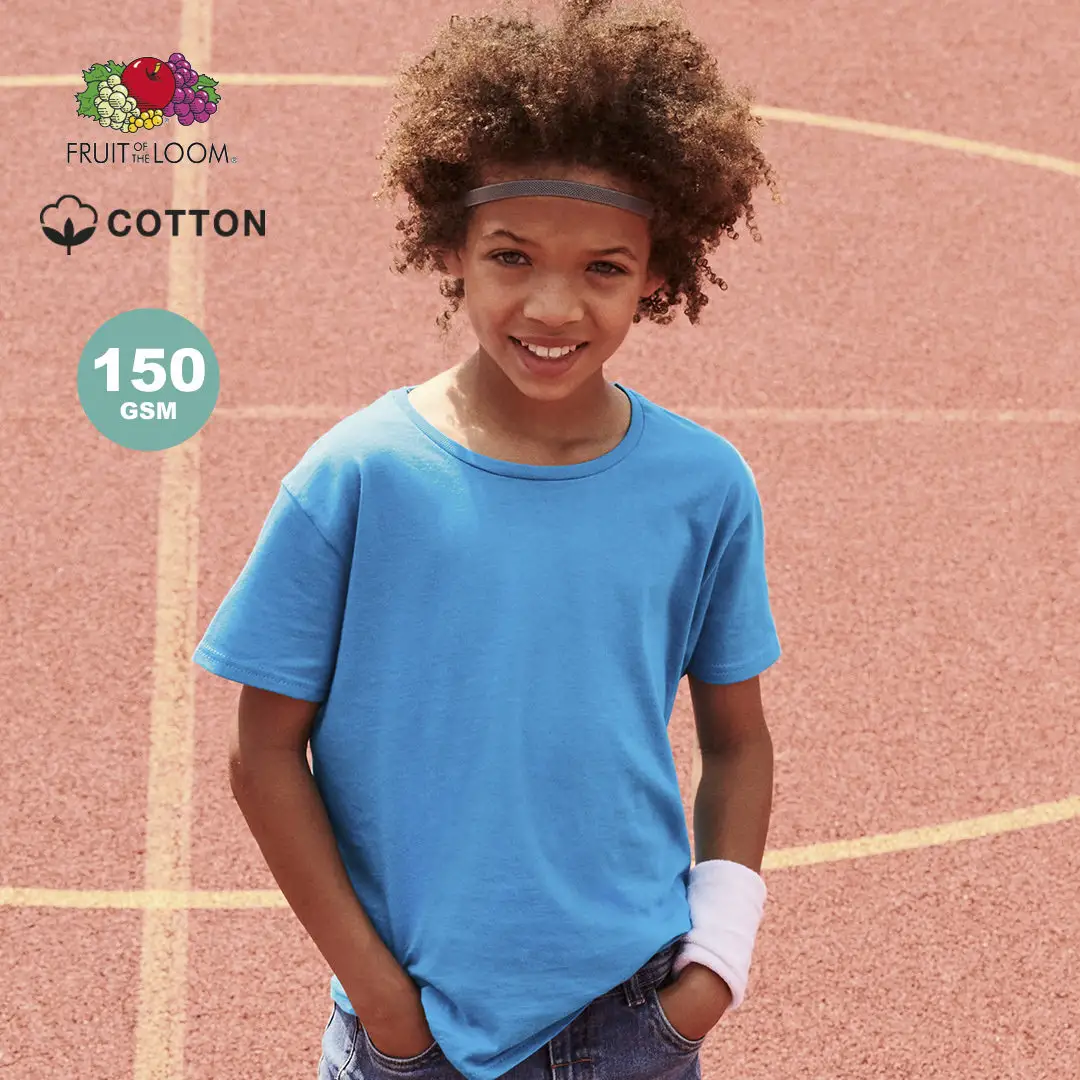 Maglietta Manica Corta da Bambino in Cotone Personalizzata Ideale come Gadget Promozionale, Eventi