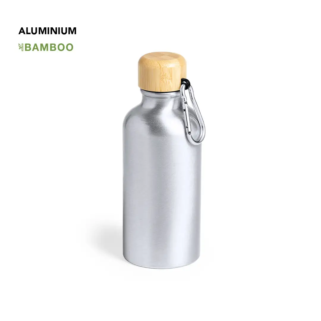 Borraccia Alluminio e Bambù 400ml Personalizzata