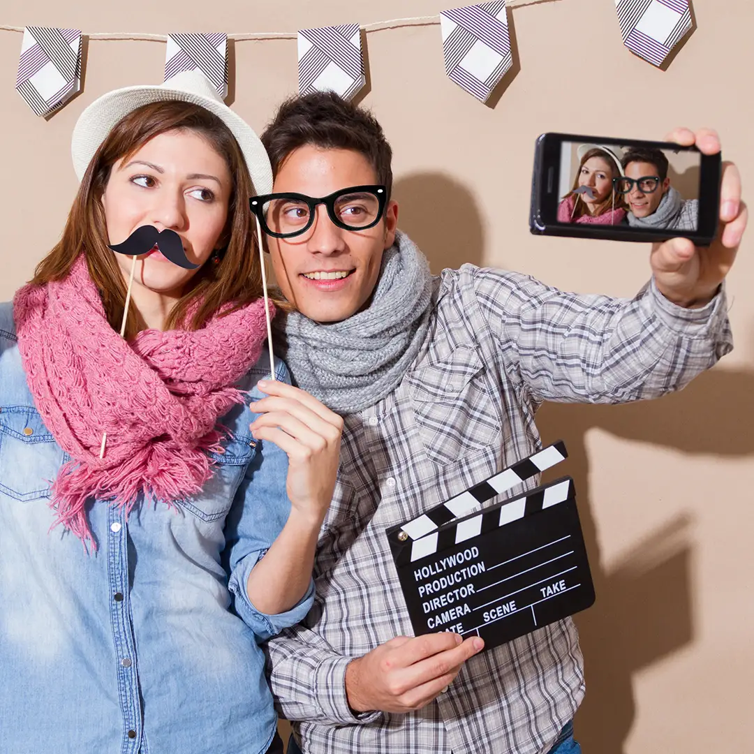 Set Selfie da 5 Pezzi Personalizzato per Matrimoni e Feste