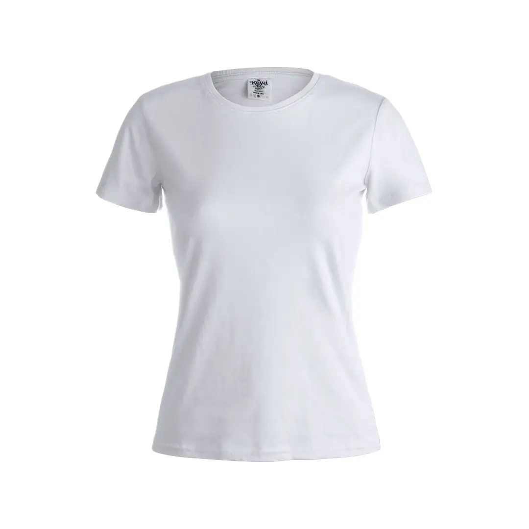 T-Shirt Donna Manica Corta Cotone Bianco Personalizzata - Makito Italia