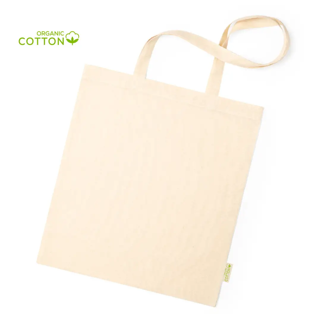 Shopper 100% Cotone Organico Manici Lunghi 38x42 Personalizzata Ideale come Gadget Promozionale