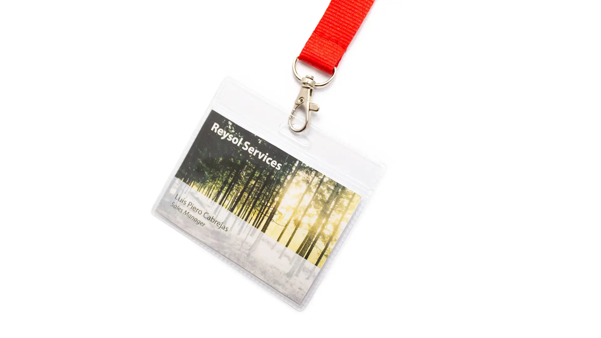 Porta Badge in PVC 10x9 Orizzontale Personalizzato Ideale per Fiere, Eventi, Congressi