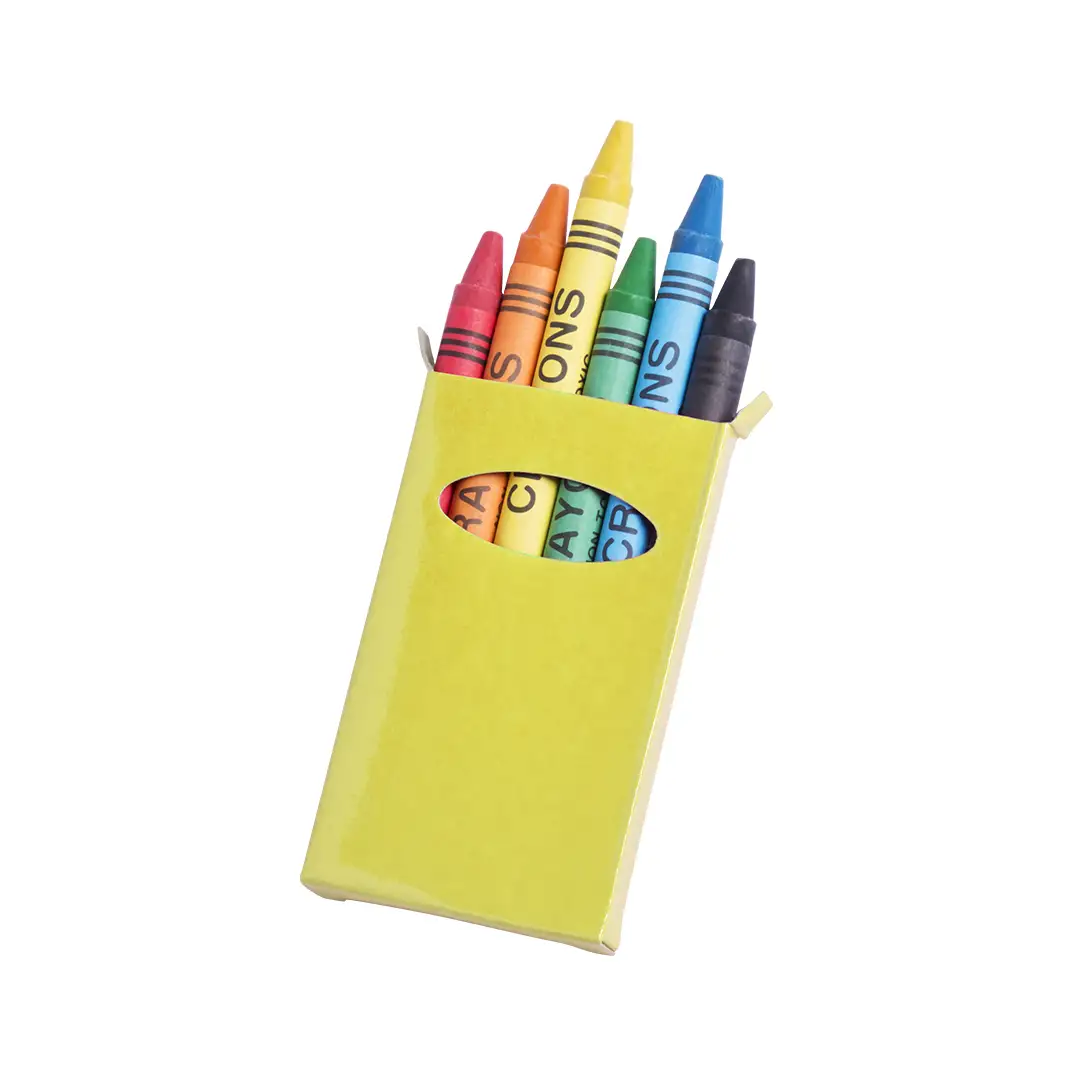 Set 6 Colori Cera Personalizzati Ideali come Gadget per Bambini, Ludoteche,  Compleanni
