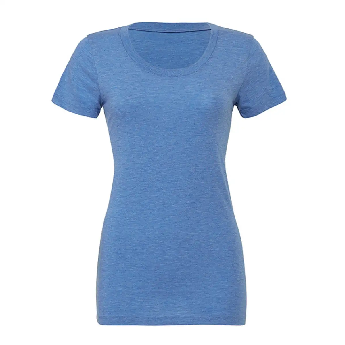 T-Shirt Manica Corta Donna Triblend Girocollo Profondo Personalizzata - Bella+Canvas