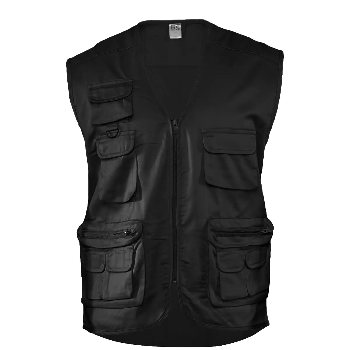 Gilet Poliestere/Cotone Nove Tasche Personalizzato Ideale come Capo da Lavoro, Sport, Tempo Libero