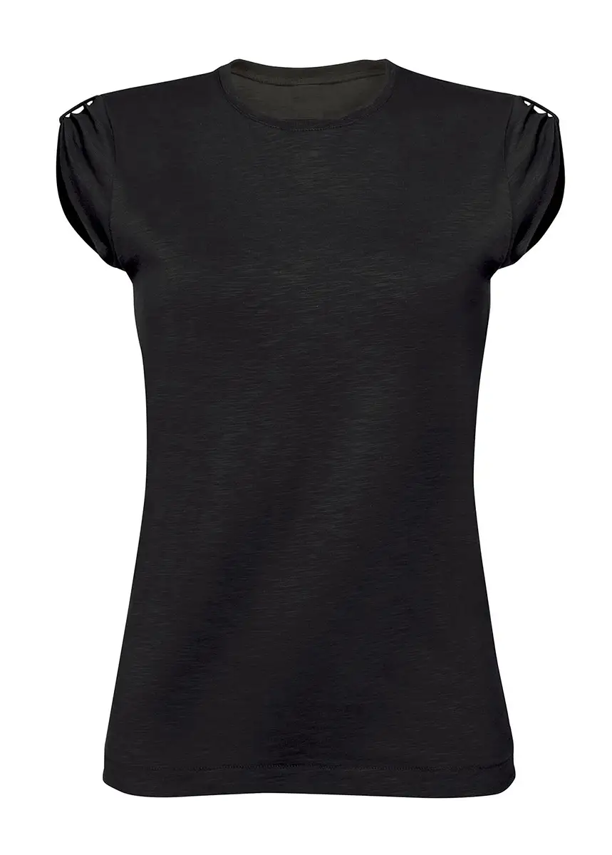 T-Shirt Donna Cotone Manica Corta Raccolta Personalizzata - BS Black Spider