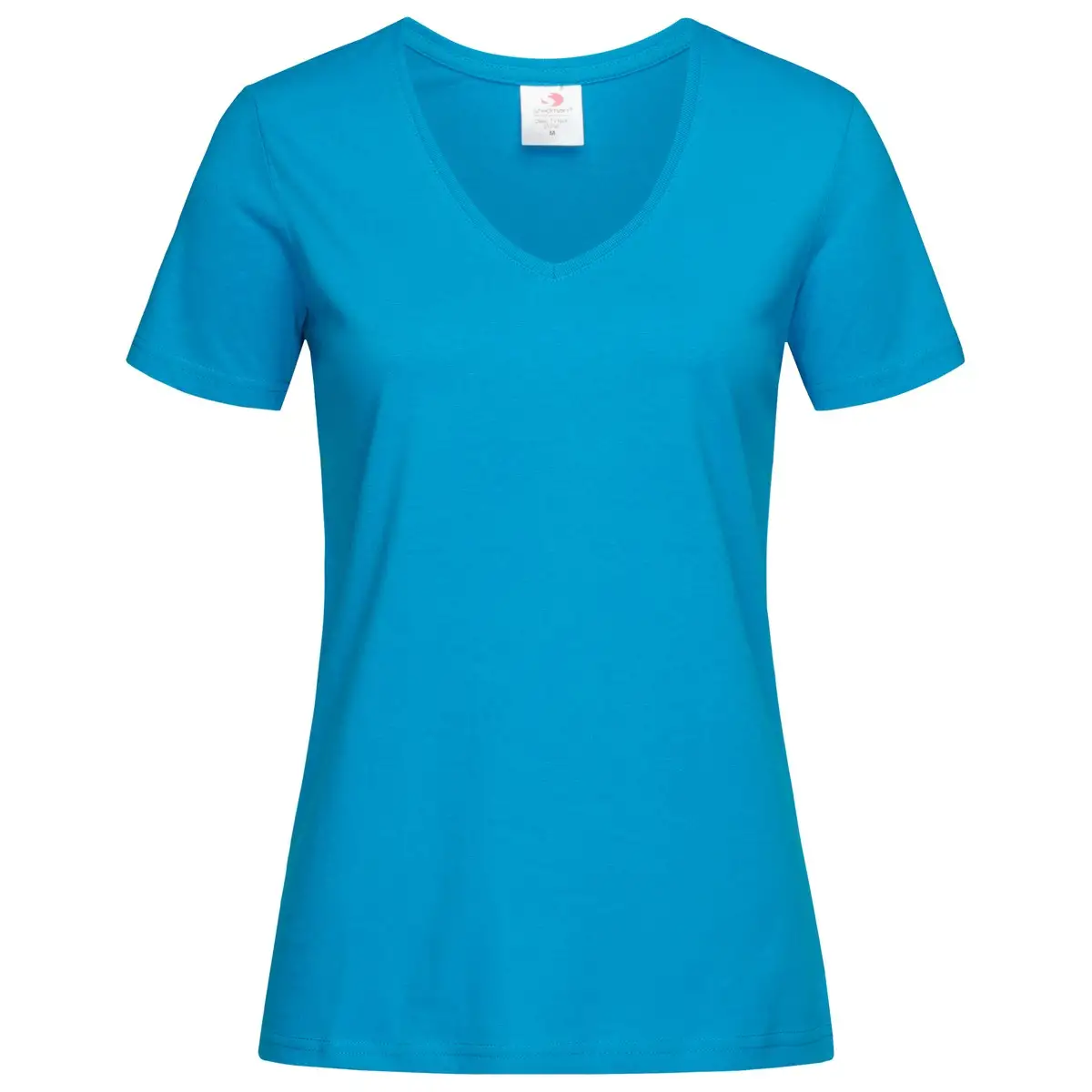T-Shirt Manica Corta Scollo V Cotone Personalizzata - Stedman