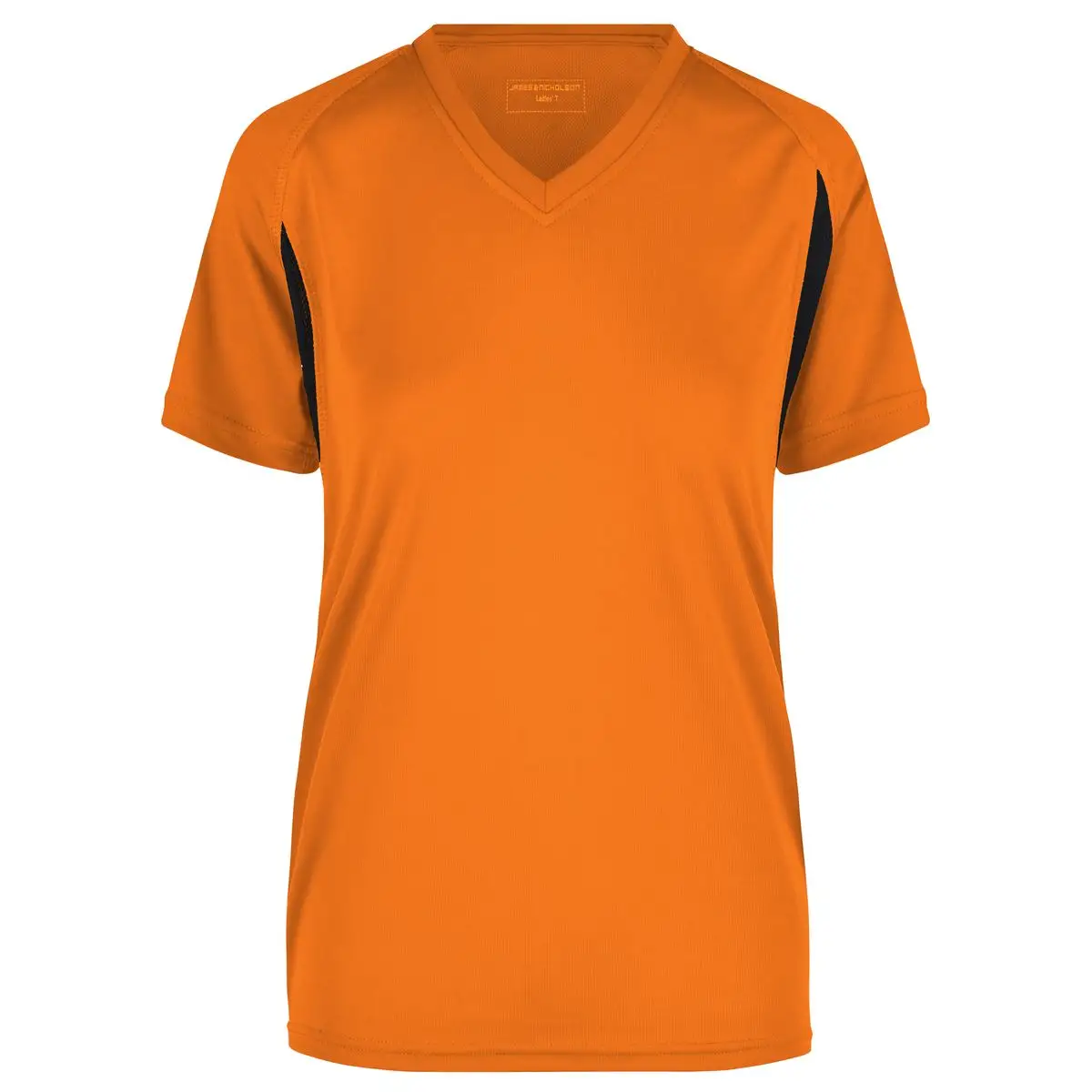 T-Shirt Running Scollo V Donna Poliestere Personalizzata - James & Nicholson
