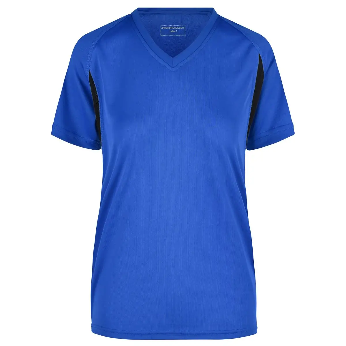 T-Shirt Running Scollo V Donna Poliestere Personalizzata - James & Nicholson