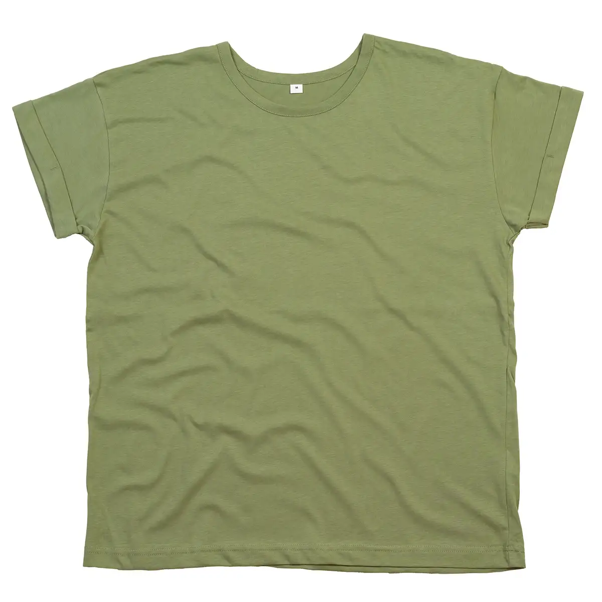 T-Shirt Donna Manica Corta Risvolto Cotone Personalizzata - Mantis