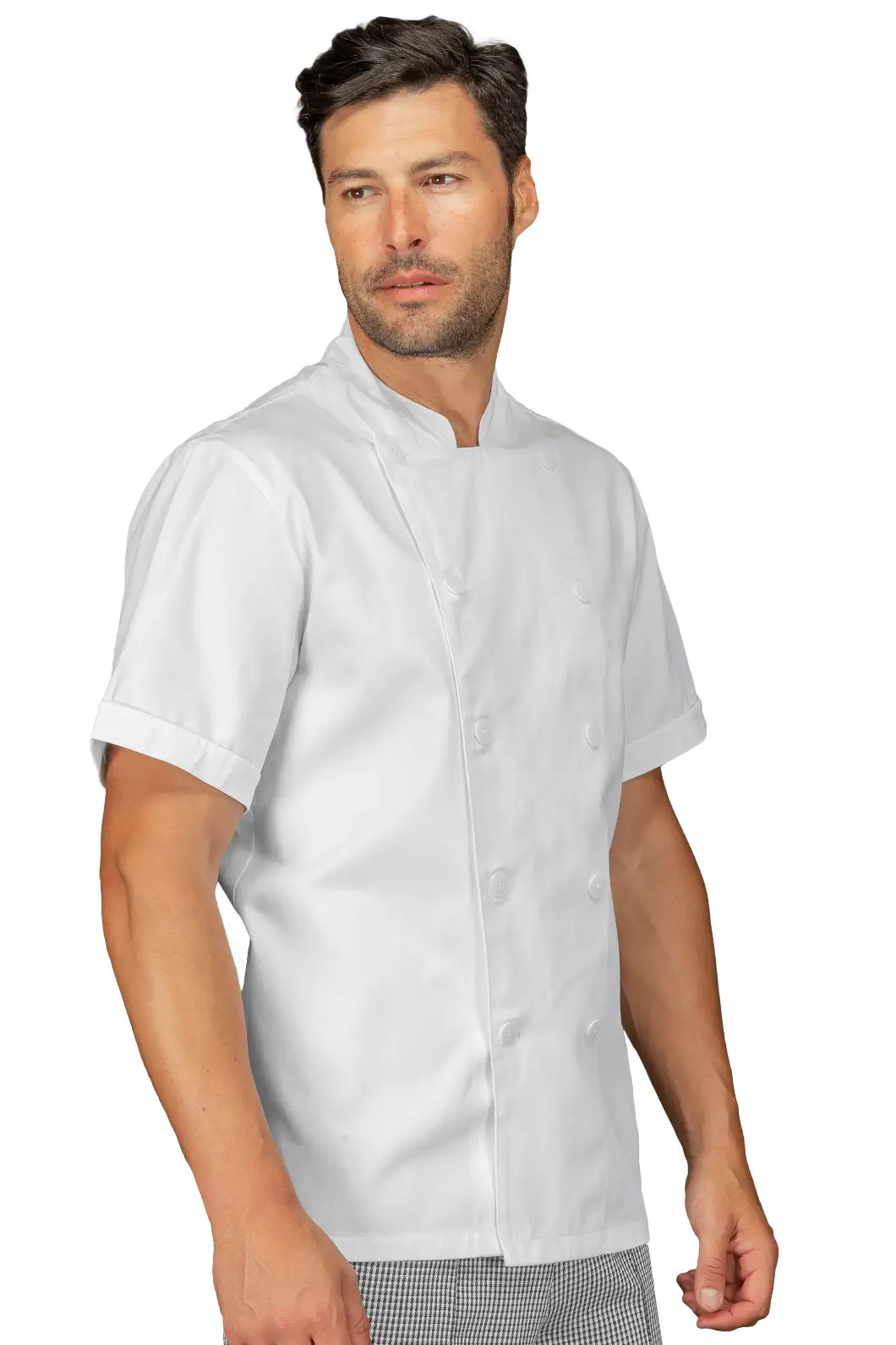 Camicia ISACCO Uomo da Cucina Classica in Cotone Mezza Manica Personalizzata