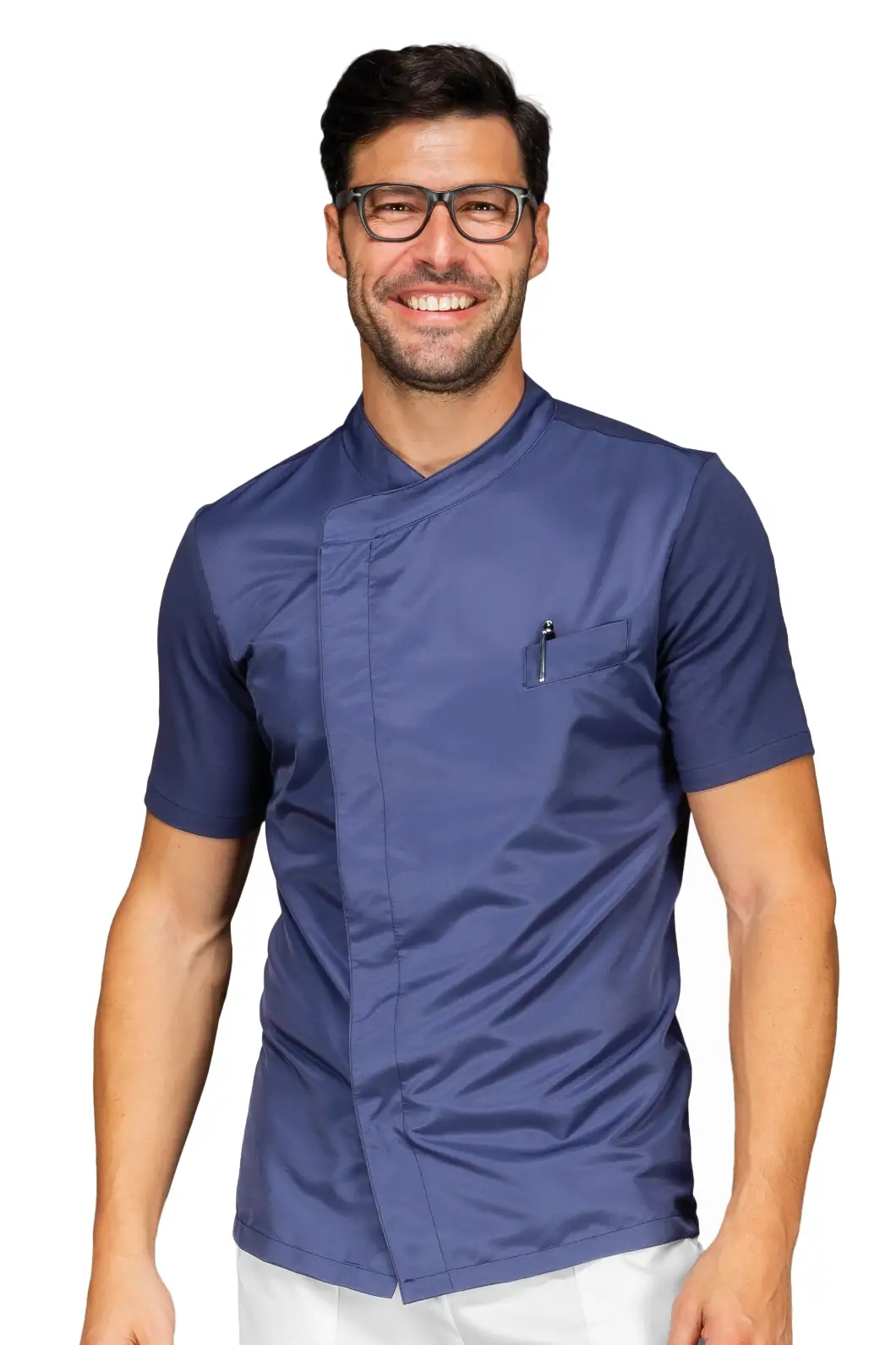 Camicia da Chef Manica Corta Slim Personalizzata - Isacco