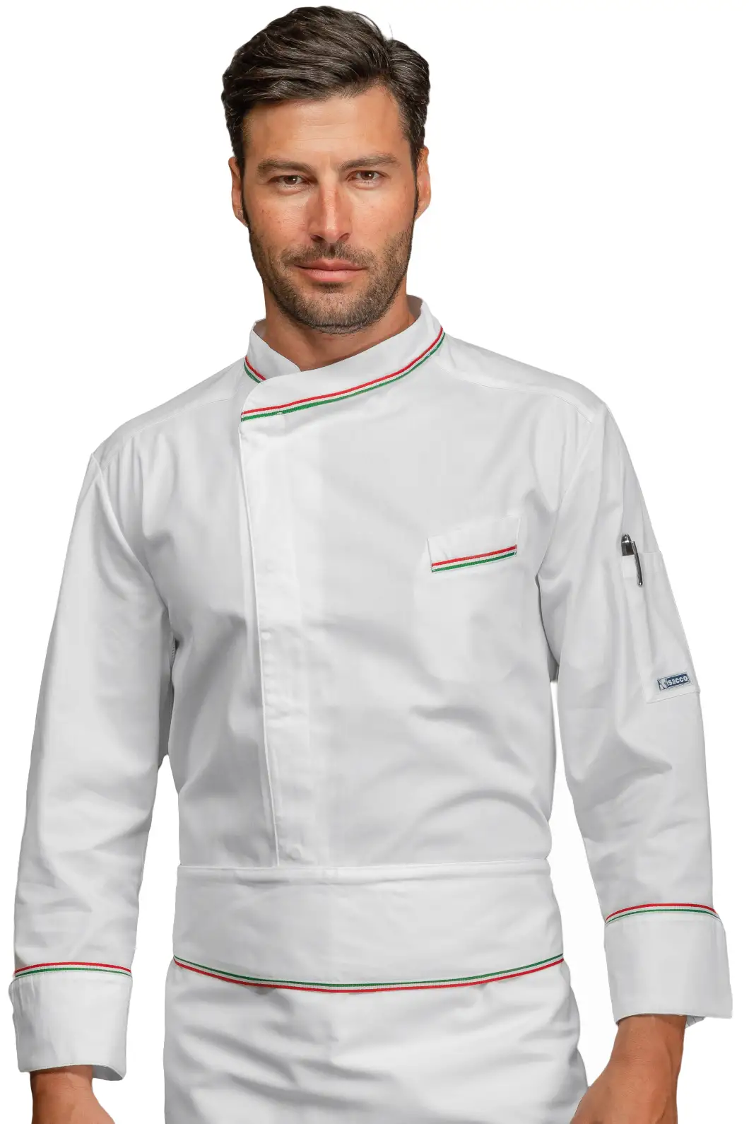 Giacca Uomo Cuoco profili Tricolore Personalizzata
