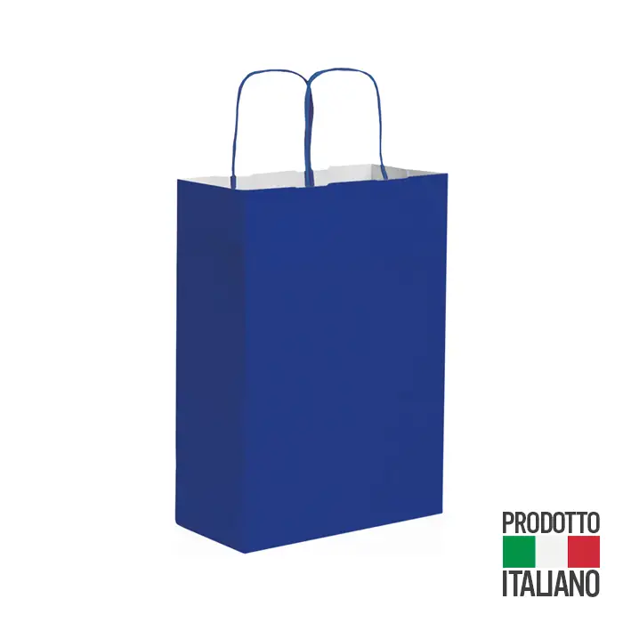Mini Shopper Carta Kraft Colorata 22x29x10 Personalizzata Ideale per Attività Commerciali