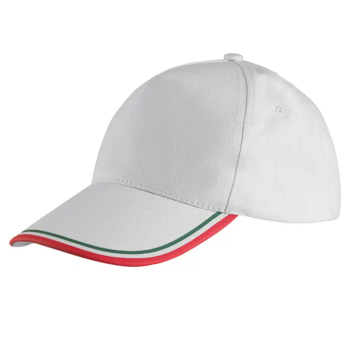 Cappellino da Tennis con Fascia Tricolore Personalizzato