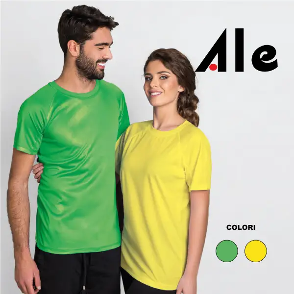 T-shirt Adulto Tessuto Extra Traspirante Personalizzato - Ale