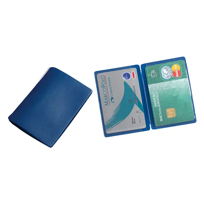 Porta Card a Due Tasche in PVC 7x10 Personalizzato Ideale per Farmacie, Aziende