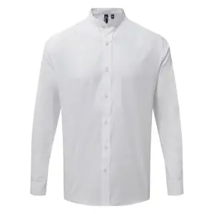Camicia Banded Collar 'Grandad' Long Sleeve Shirt
